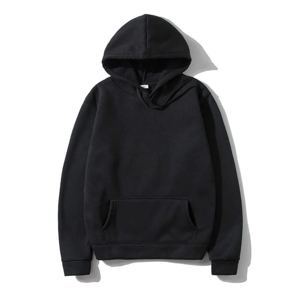 OKMJS Fashion Brand Men's Hoodies 2021 Fall Winter Male Casual Men Hoodies Sweatshirts Solid Color hoody Tops Pullover clothing Y0816