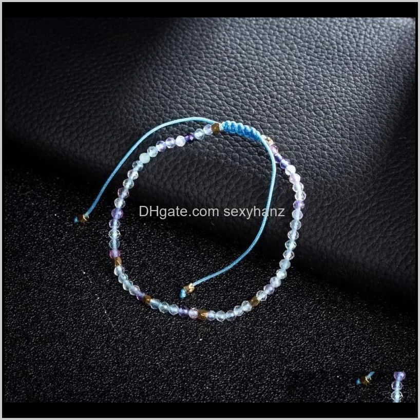 3 mm natural stone handmade strand bracelet small onyx beads thin bracelets for women reiki yoga jewelry diy gift