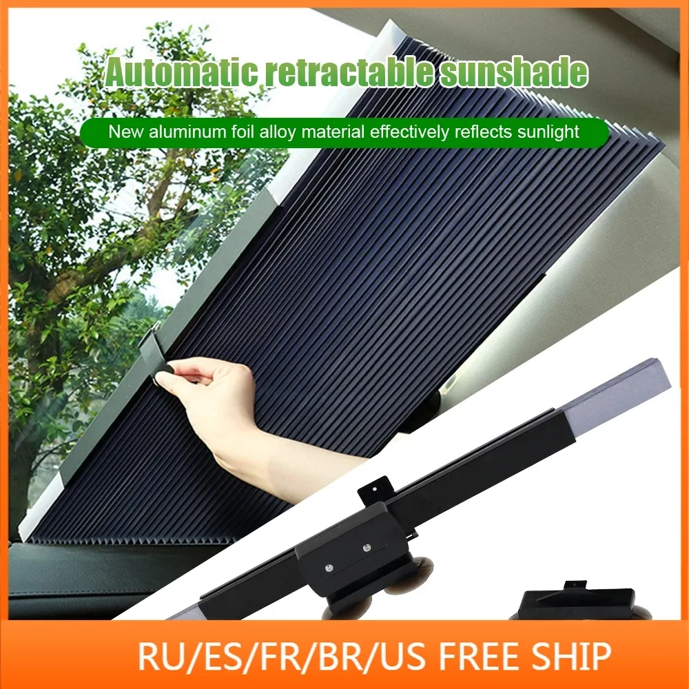 Bil solskydd paraply uv vindrutan täcker vikbar värme isolering solblinda automatisk skydd tillbehör dropshipping