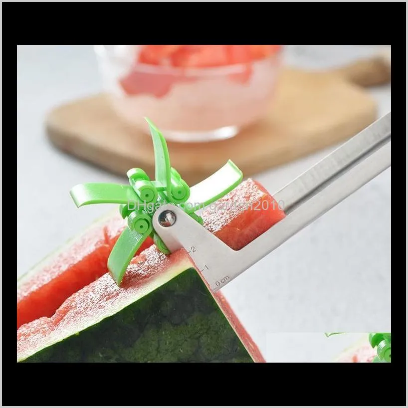 watermelon cutter stainless steel windmill shape watermelon slicer power save cutter fruit slicer vegetable tools wb1878