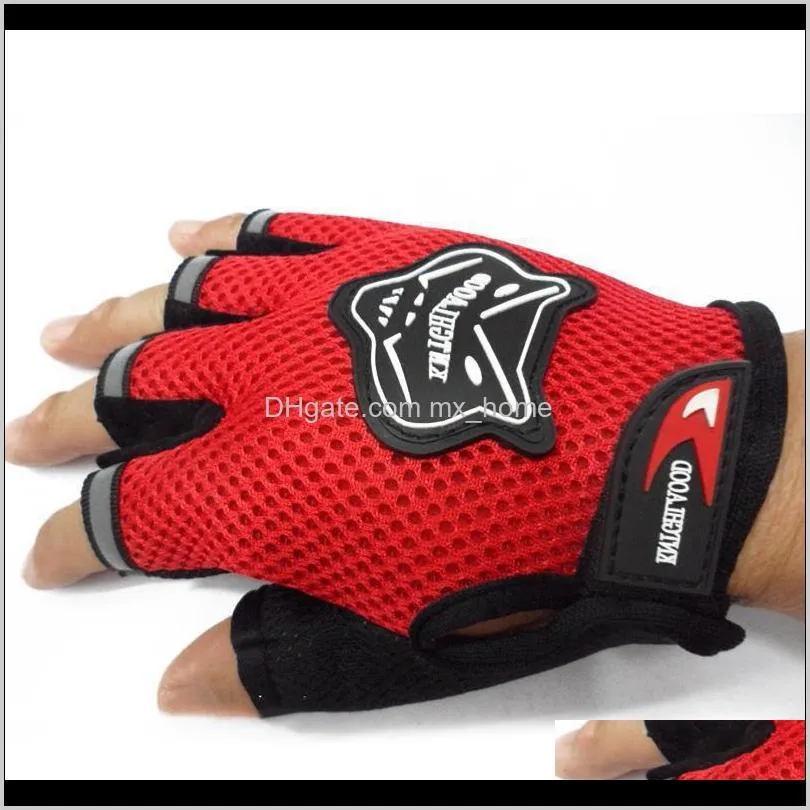 kids cycling sports gloves fox head half finger gloves cycling mountain bike sports gloves cycling short finger