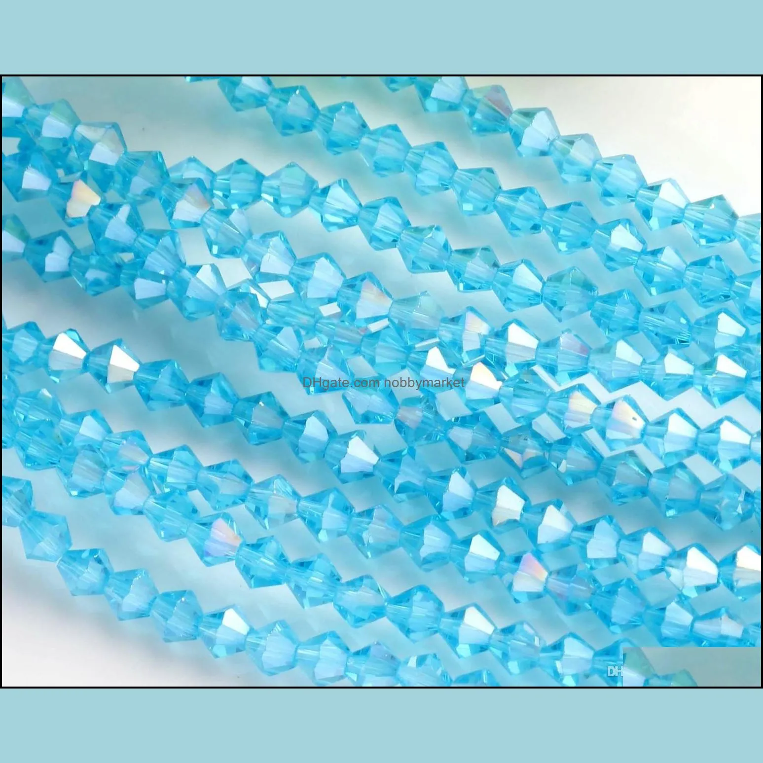 SALE Mix color Faceted Crystal Bicone Beads 4mm 6mm Loose beads DIY Jewelry