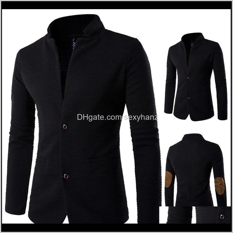 male clothes black coat men spring winter jacket for singer dancer performance prom dress show party nightclub outdoors plus size