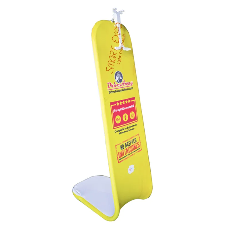 Advertising Display Equipment Tablet Banner Stand with Custom Logo Printing Fabrics Flat Packing