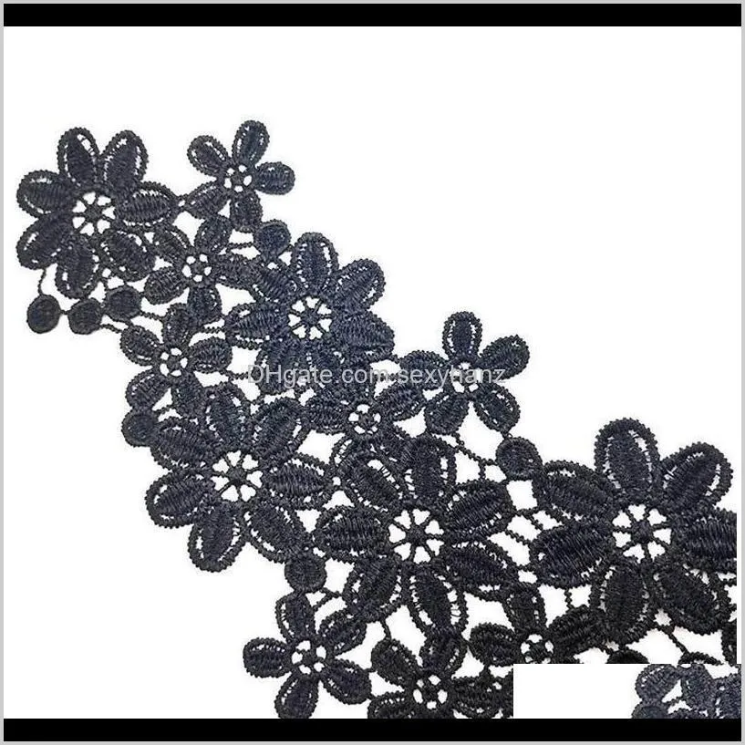 1pc embroidery flower lace collar for diy craft lace neckline collar fake collar garment accessories scra qylnow