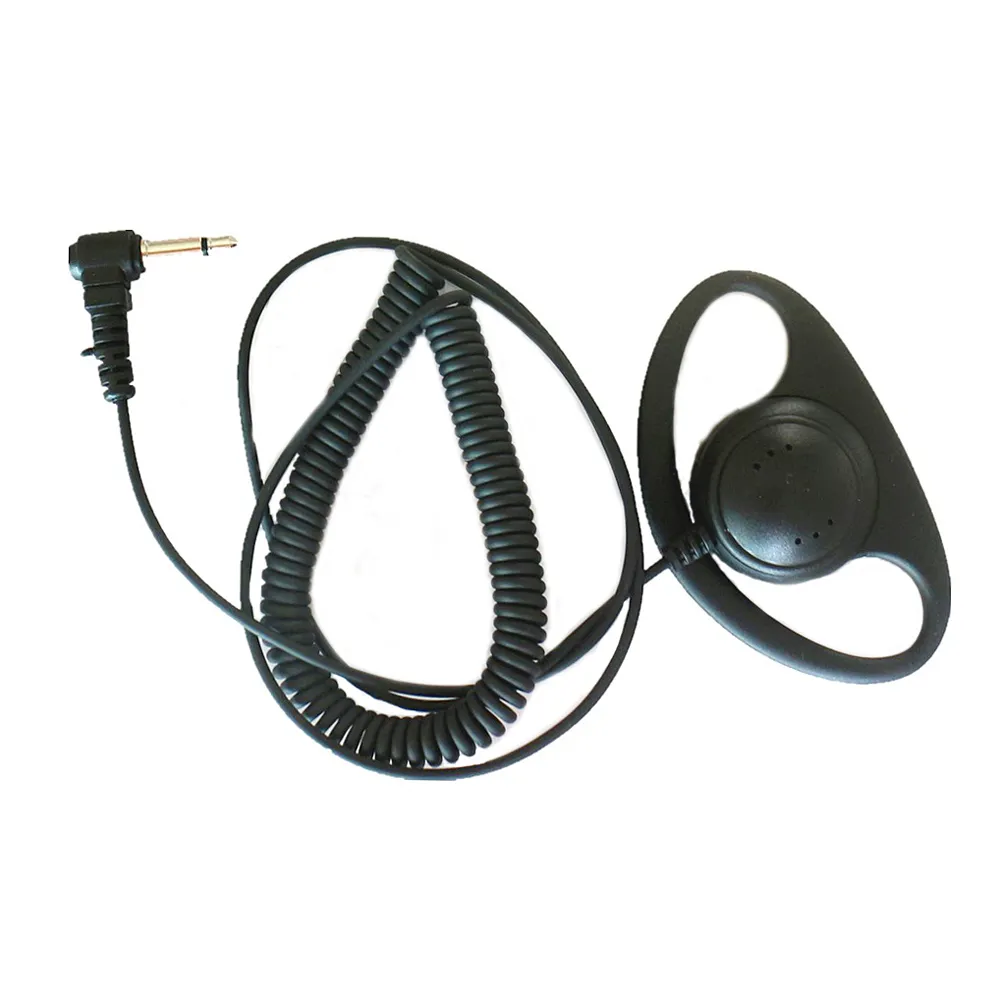 1-pin D-formmottagning Lyssna Endast hörlurar Earpiece Headset Mic för Motorola Radio Apx7000 Apx6000 Apx4000 XPR 6300 6350 6500 6550 6580 Walkie Talkie