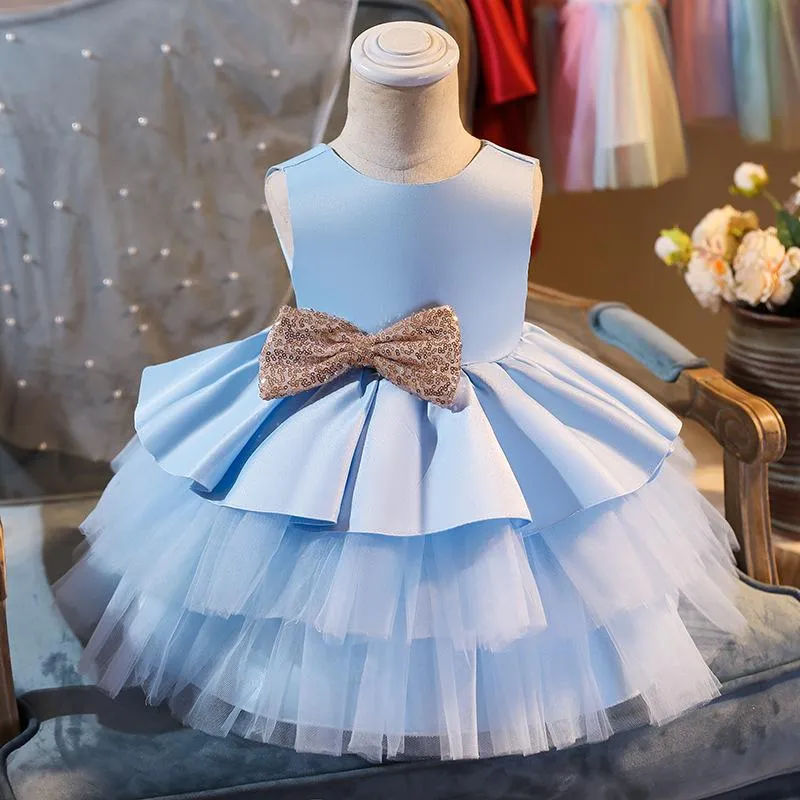 Baby Girls 2024 Birthday Dress Toddler Lace Mesh Sequin Tutu Baptism Christening Gown From Jincaoyu 11.64 DHgate.Com