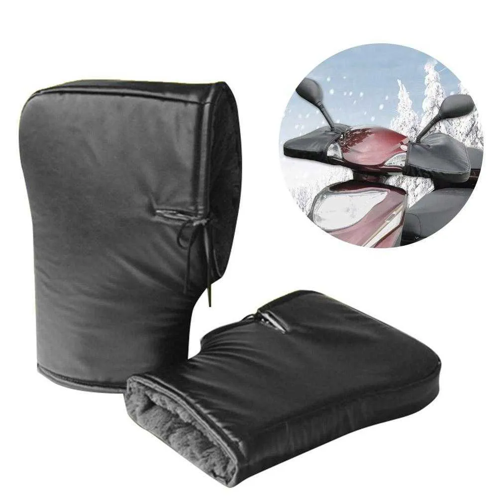 Guanti da manubrio per moto Muff Winter Addensare Warmer Impermeabile antivento Guanti da manubrio per moto Scooter Grip Muffs H1022