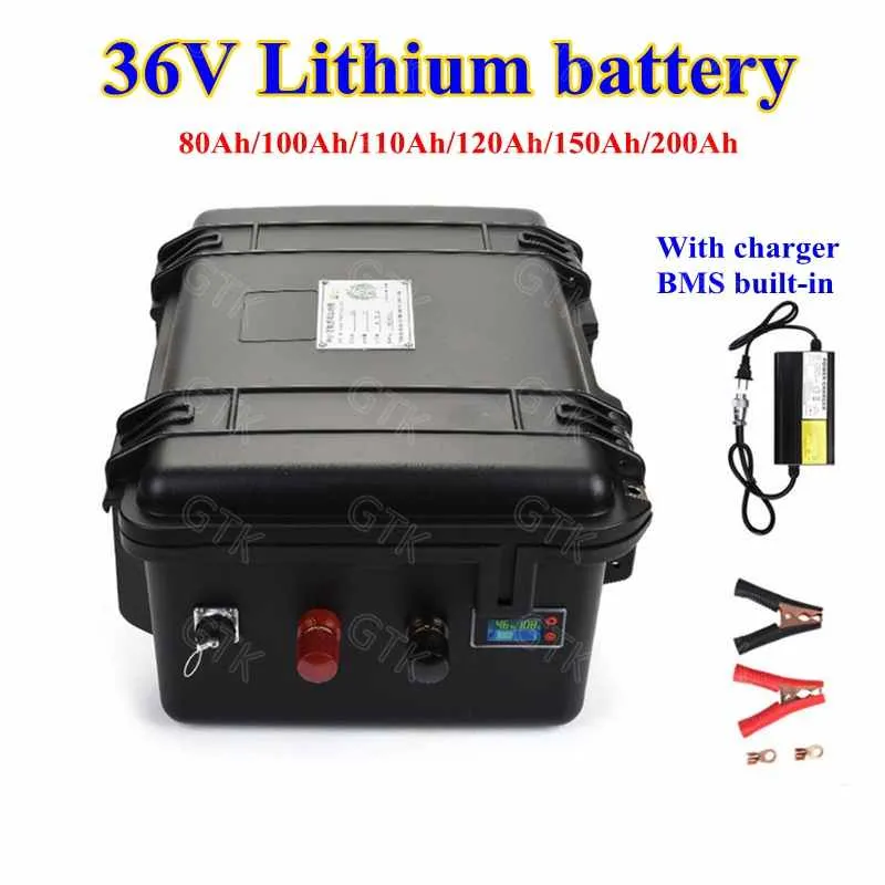 GTK 36V 60Ah 80Ah 100Ah 120Ah 130Ah 150Ah 200Ah Lithium Li Ion  