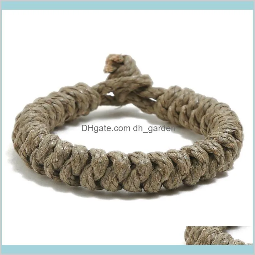hand woven hemp rope bracelet simple braid bracelets wristband cuff for women men fashion jewelry will and sandy