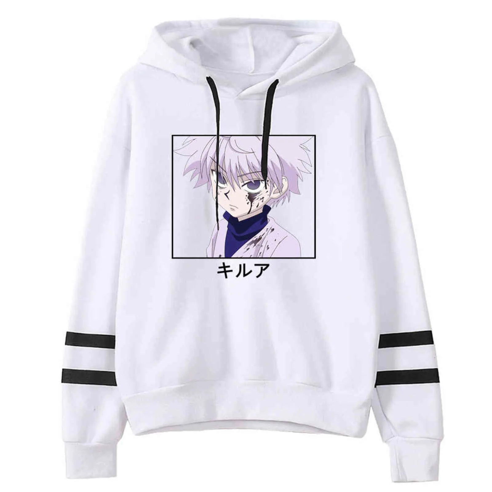 Kawaii Hunter X Hunter Sweats à capuche pour hommes Femmes Sweat-shirt à manches longues Killua Sweatshirt à capuche Tops Vêtements Y211122