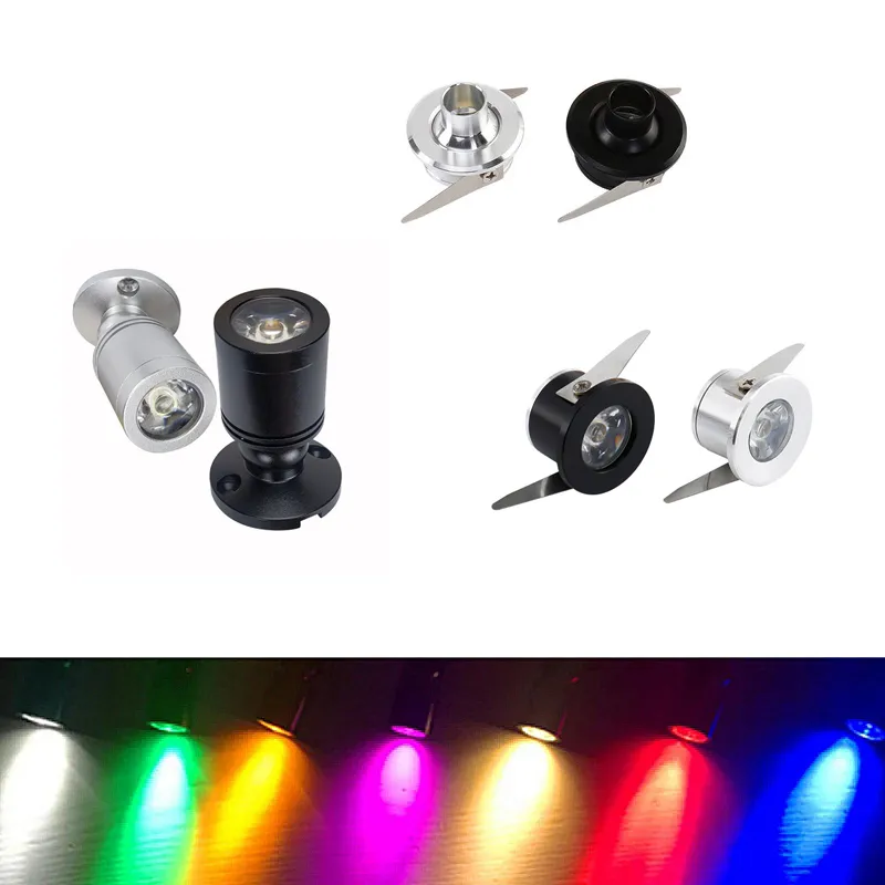 1W Mini LED Downlight Recessed Ceiling Spotlight Spots bulb Kitchen Plinth Cabinet Stair Step Wall Light 12V lighting