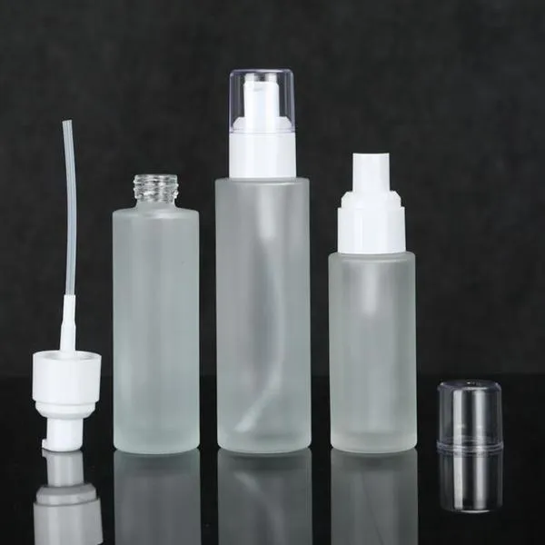 20ml 30ml 40 ml 60ml 80 ml 100 ml 100 ml de verre cosmétique de la bouteille de la bouteille de la pompe de pompe de pompe liquide rechargeable liquide rechargeable