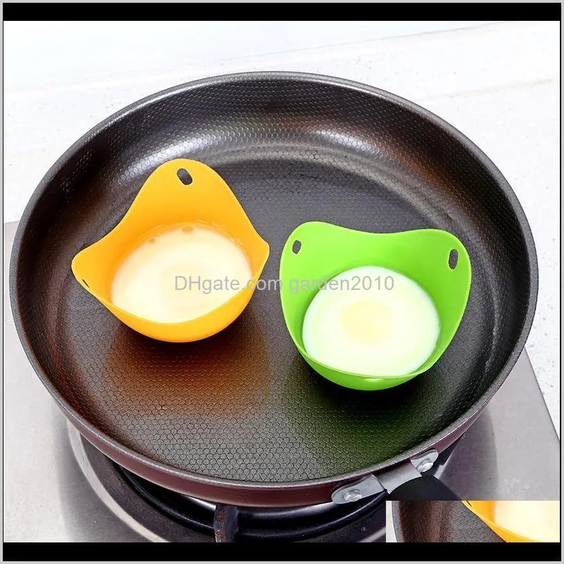 4pcs/set silicone egg poacher egg boiler steamed egg tray bowl kitchen cooking accessories tool wb3005