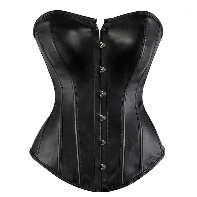 Womens Leather Plus Size Leather Corset Overbust Lingerie Plus Size PU  Synthetic Black Shaper From Lizhirou, $29.62