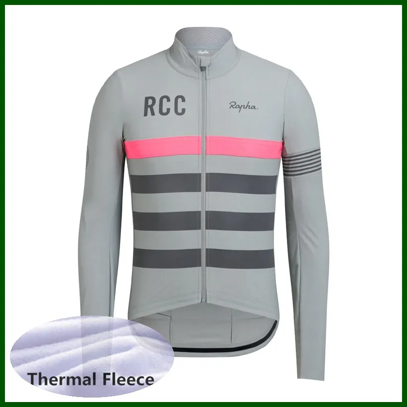 Takım Rapha Cycling Jersey Erkek Termal Polar Uzun Kollu Dağ Bisiklet Gömlek Yolu Bisiklet Üstleri Spor Üniforma Yarış Giyim Açık Spor Giyim Y21050618 240327