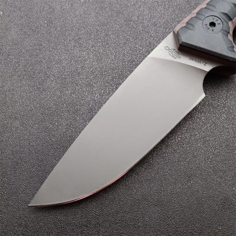 High End M27 Tactical Knife: Z Wear Steel Drop Point, Full