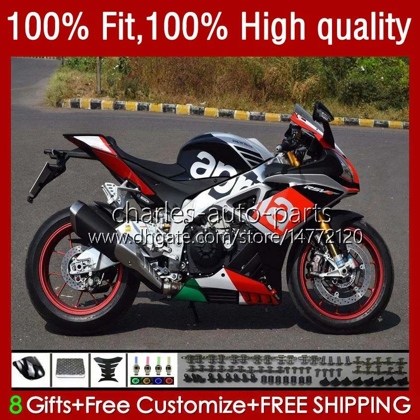 OEM Bodywork para Aprilia RSV1000RR RSV1000R 16-19 Corpo 40NO.127 RSV4 RSV-1000 RSV4 R $ 2016 2017 2018 2019 RSV1000 Preto Preto 16 17 18 19 Feeding de Molde de Injeção