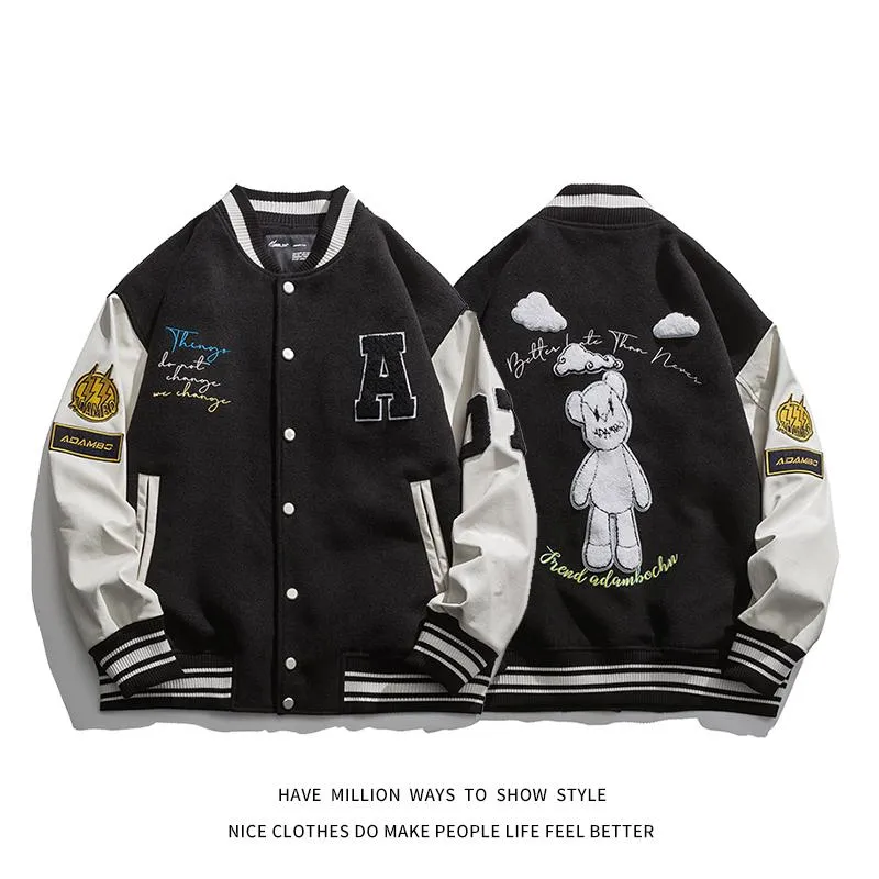 Mens Jackets Los Angeles California USA City Retro Letter
