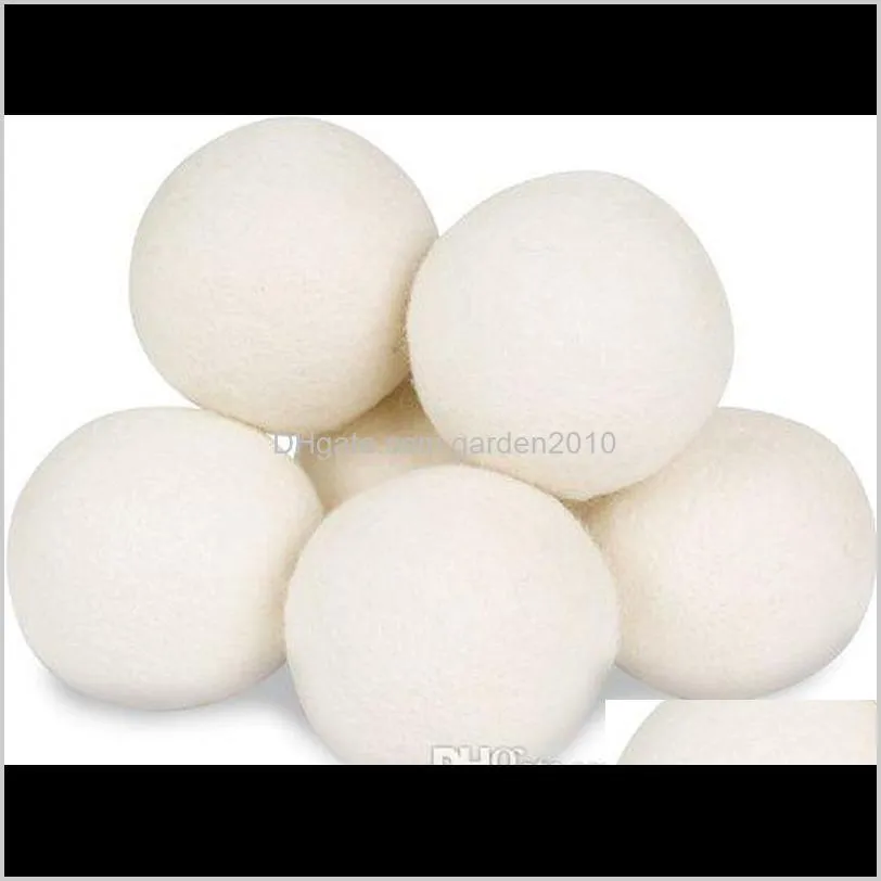 Other Products 7Cm Wool Natural Fabric Softener 100 Organic Reusable Ball Laundry Dryer Balls For Static Reduces Drying Time Kodjf Viguu