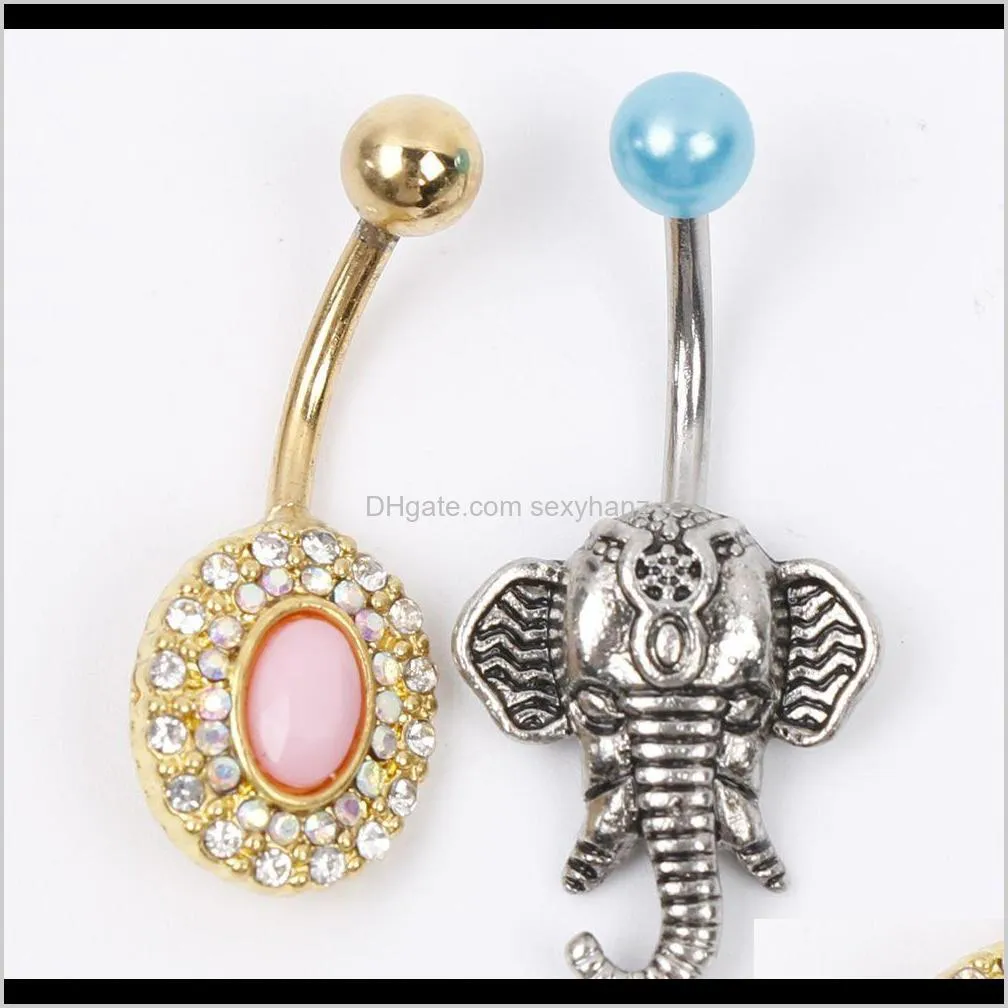 d0144-retail ( 4 colors ) heart style ring belly button ring navel rings body piercing jewelry dangle accessories fashion charm
