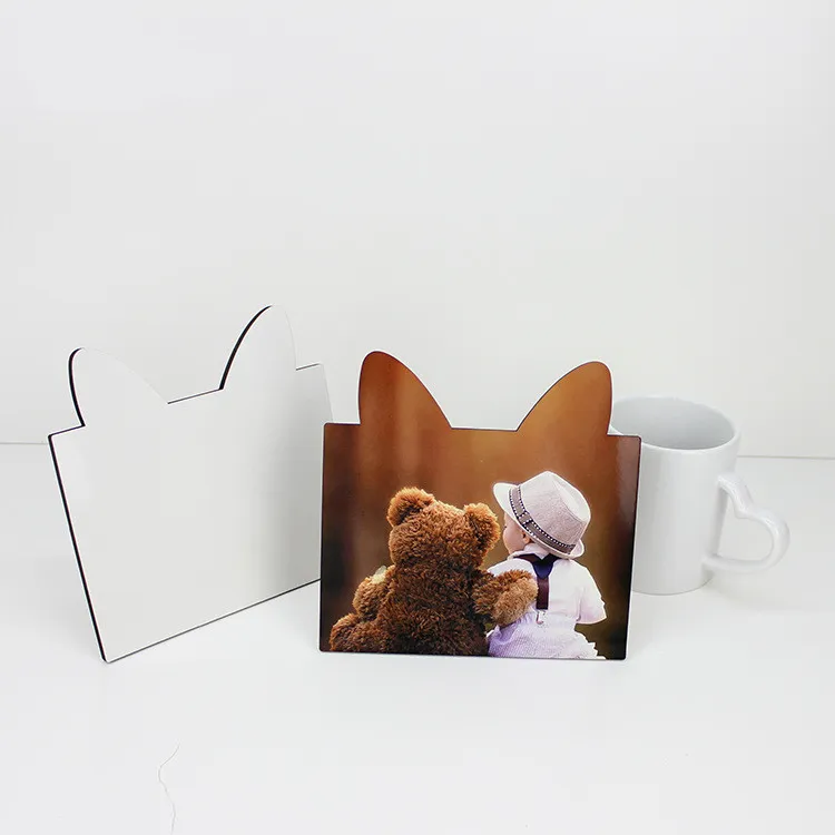 MDF bureau en bois cadre photo bricolage sublimation presse à chaud impression blanc photos vierges plaque de planche M DREAM B ZEG