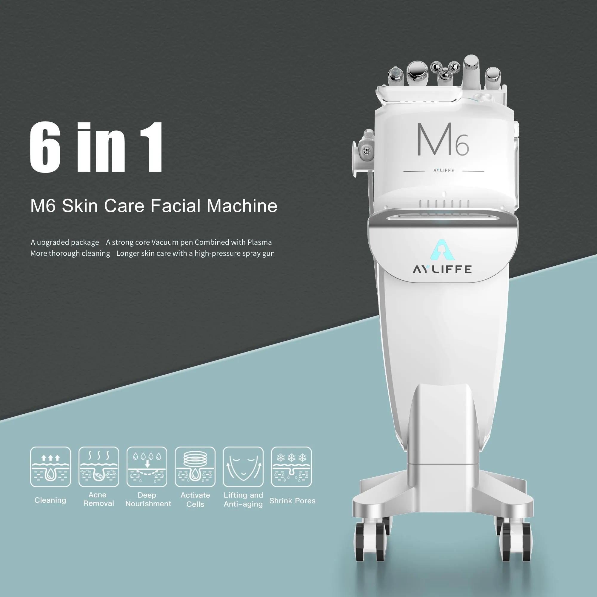 متعددة الوظائف Hydra الوجه microdermabrasion المياه mesotherapy حقن تردد الراديو آلة الوجه