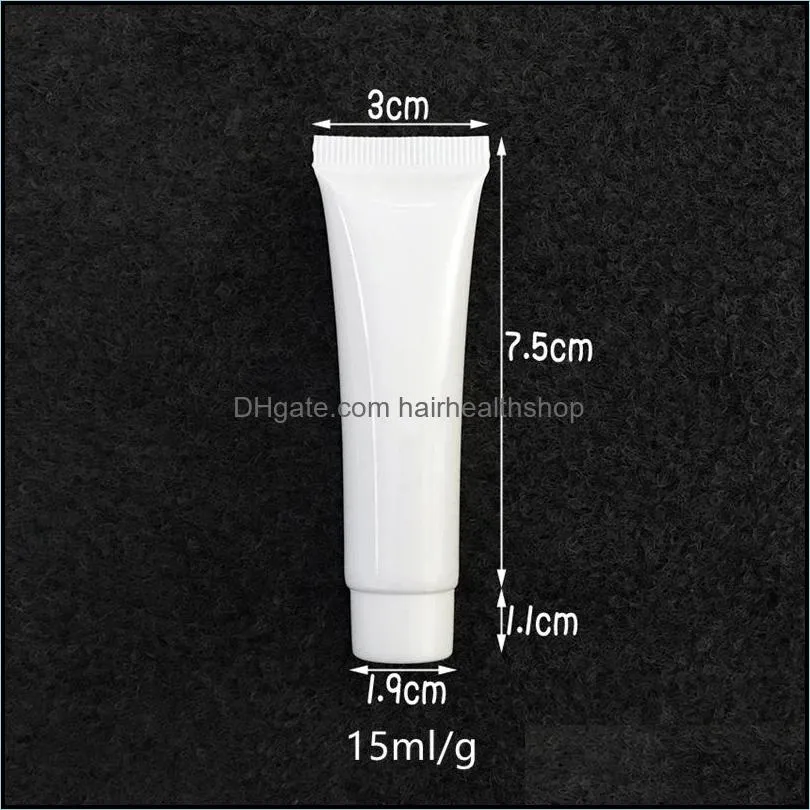 Empty Mini Soft Cosmetic Hand Cream Tube, white hoses, squeeze bottles, Plastic Cosmetic Container Fast Shipping F1941