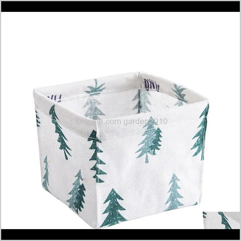 nordic literary style storage bin closet toy box container organizer fabric basket home office table ornaments new year gift