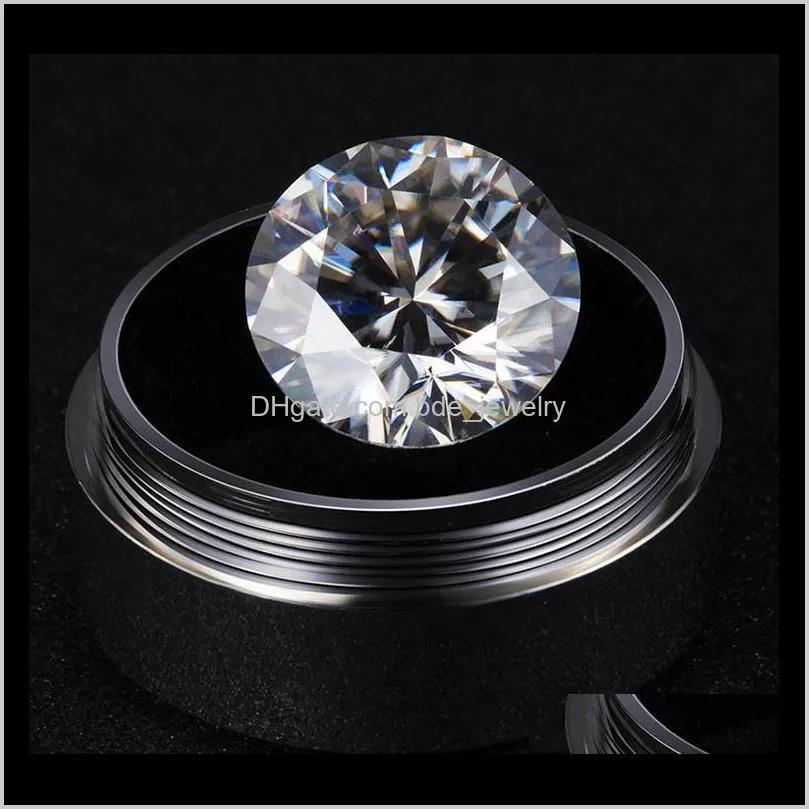 moissanite artificial diamond d color bare diamond 0.5/0.6/30.8/1 carat customized k gold wedding dff0515