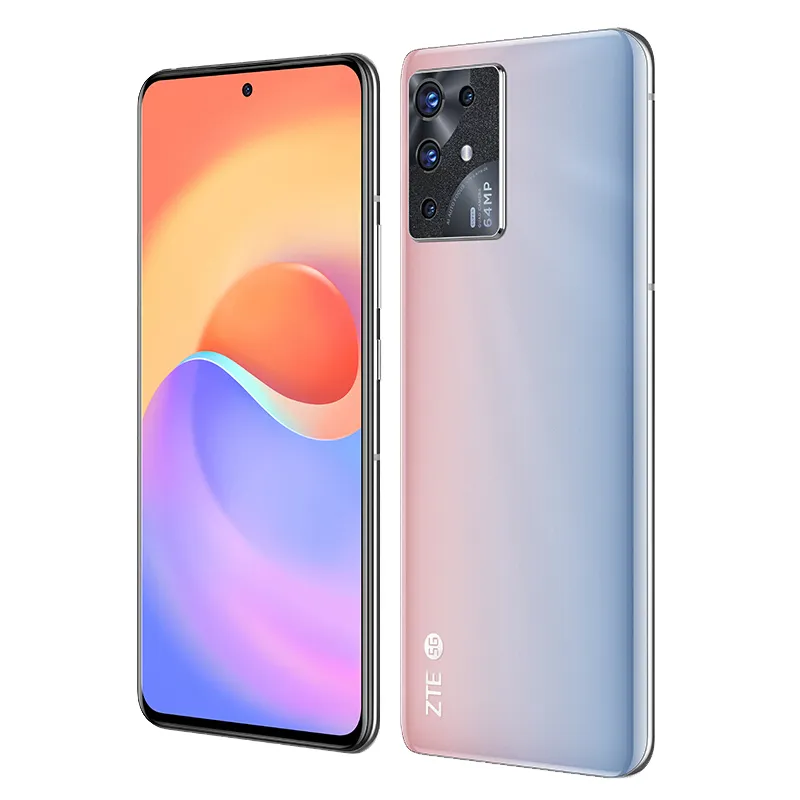 새로운 원본 ZTE S30 PRO 5G 휴대 전화 8GB RAM 256GB ROM OCTA CORE SNACKDRAGON 768G 64.0MP AI HDR 4200MAH Android 6.67 "AMOLED FULL SCREN AGUGHPRINT ID 얼굴