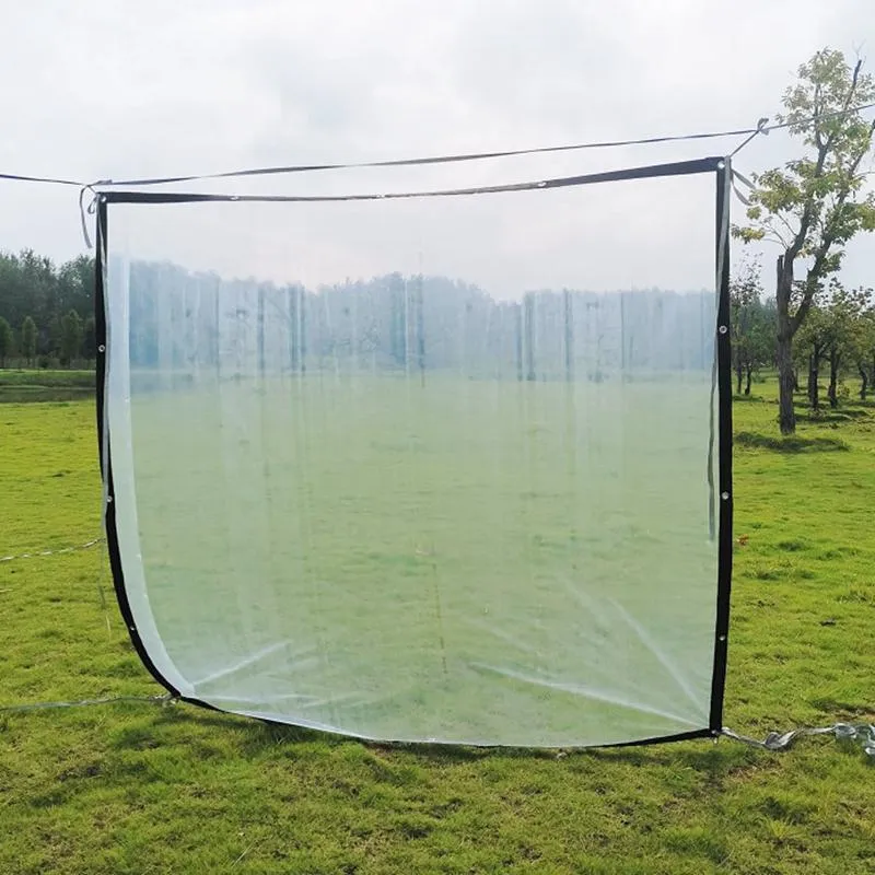 Skugga Anpassad storlek transparent regntät tyg prespaulin växthus saftig anläggning hålla varm pool till Nederländerna