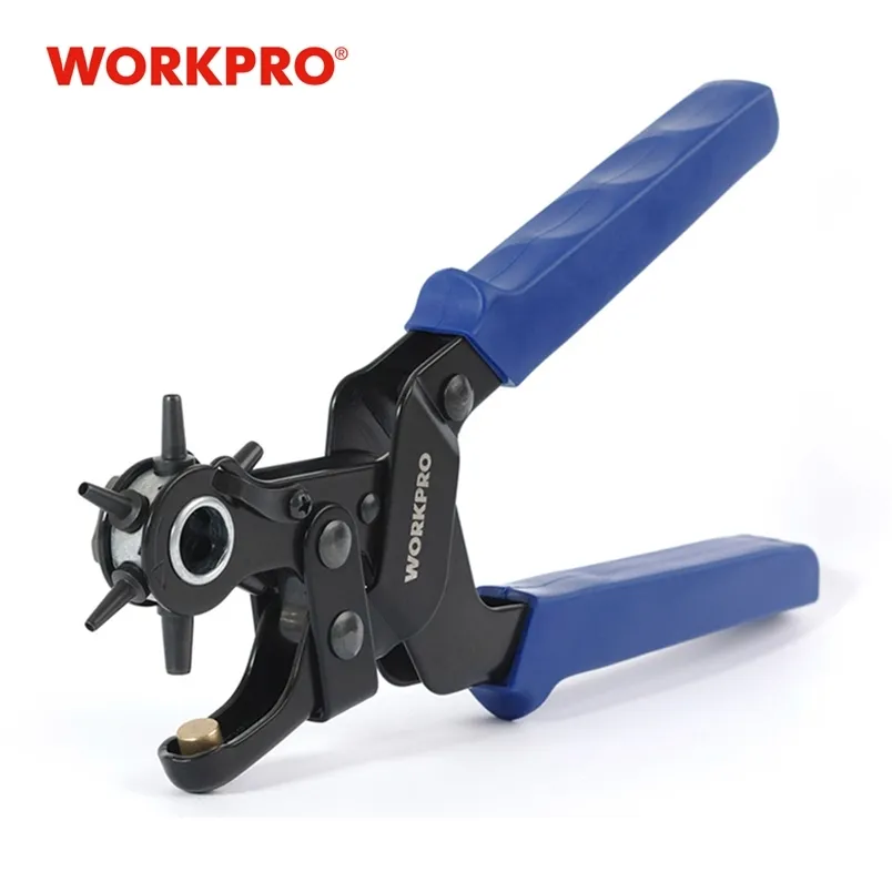 WORKPRO Pinza per punzonatura Strumenti di riparazione per orologi Perforatrice per cinturino per carta Perforatore di carta 211110