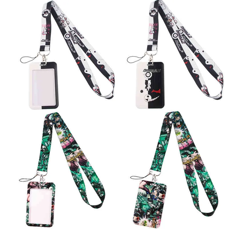 20pcs / lot J2294 Anime Lanyard Car Carte d'identité de chaîne de voiture Pass Gym Phone Mobile Photy Key Key Ring Badge Holder Bijoux