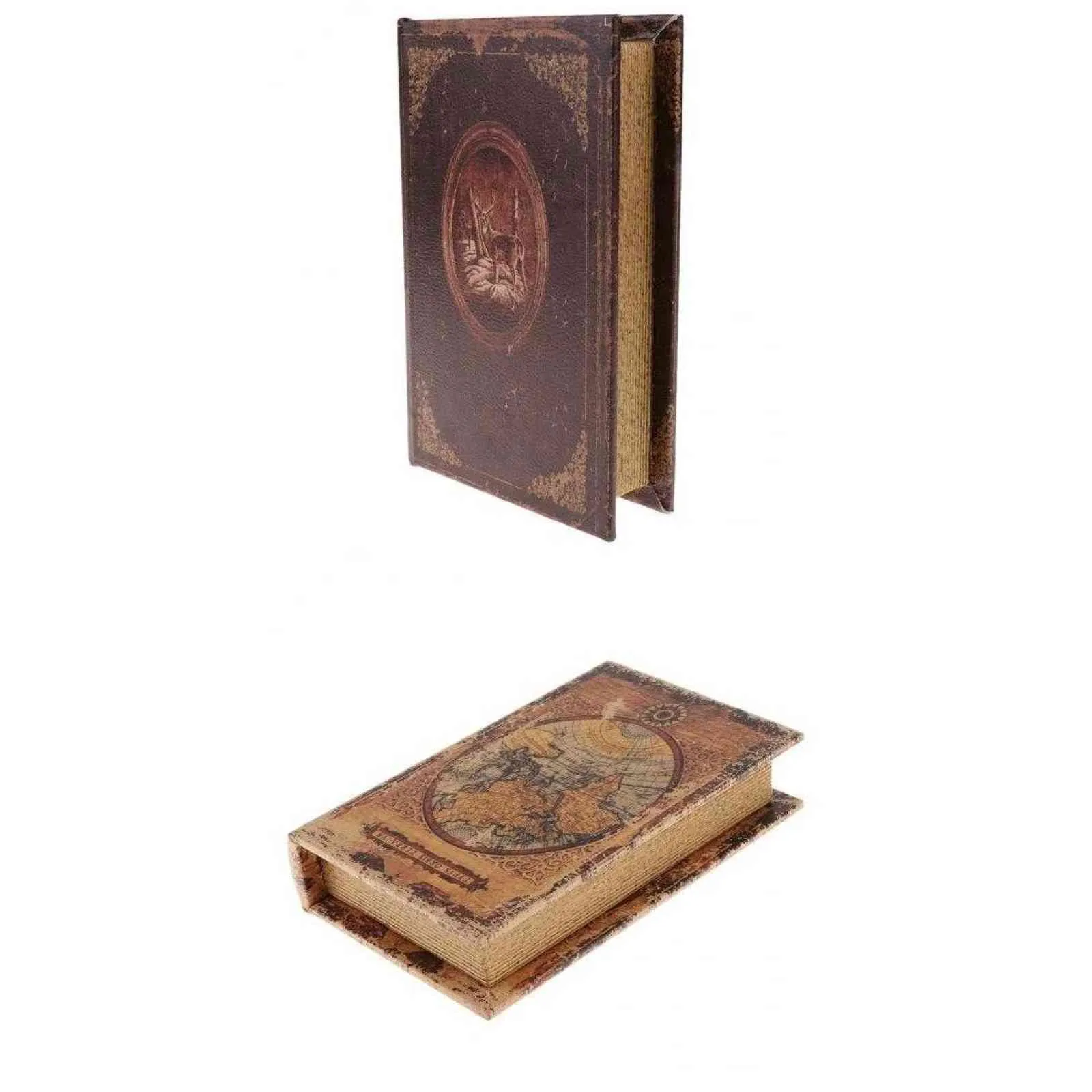 2pcs Large Simulation Book Props With Secret Hidden Compartment Safe Box To Hide Jewelry Money For Home Office