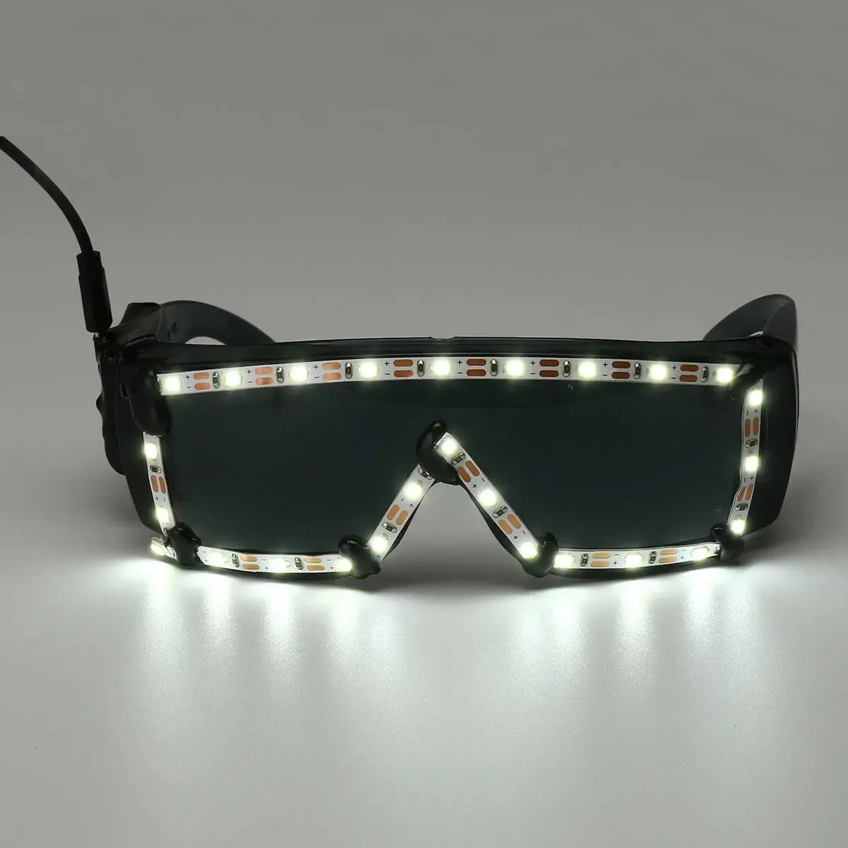 Witte LED-bril licht op Glow Sunglasses Eyewear Shades Nightclub Party Decor