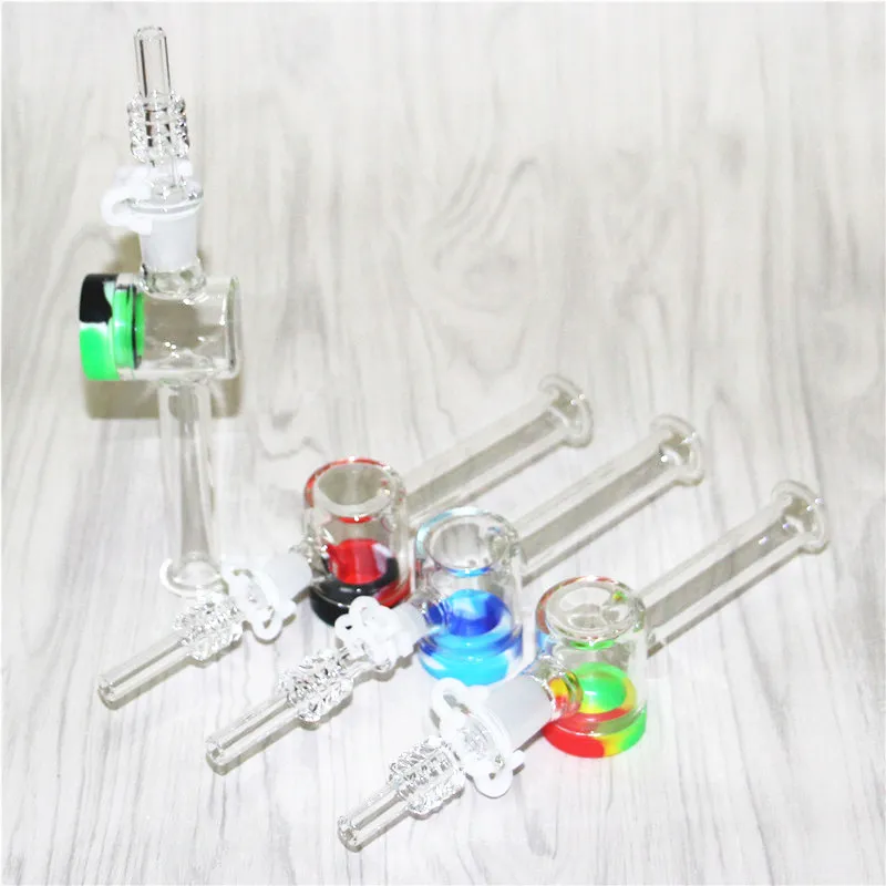 Hookahs Reclaimer Glass Nectar met kwartspunt 10 mm 14 mm vrouwelijke gewricht Dab Strawoliepijpen Rookglas Handpijpen Rookglas