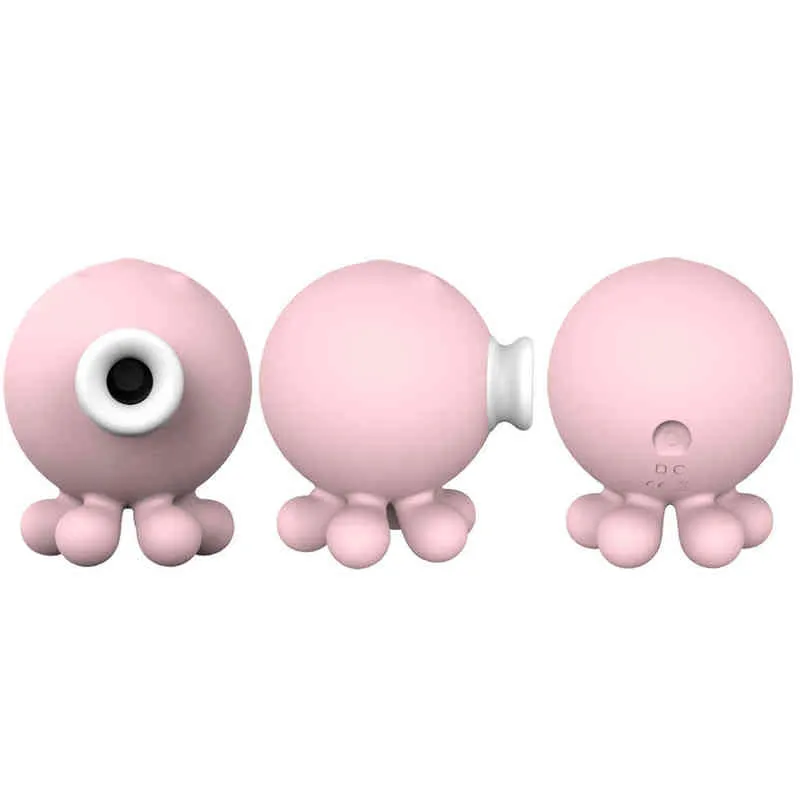 NXY Vibrators Mini Cute Octopi Design Strong Sucking and Vibrating Breast Nipple Clitoris Stimulator Sex Vibrator Toy for Woman 0104