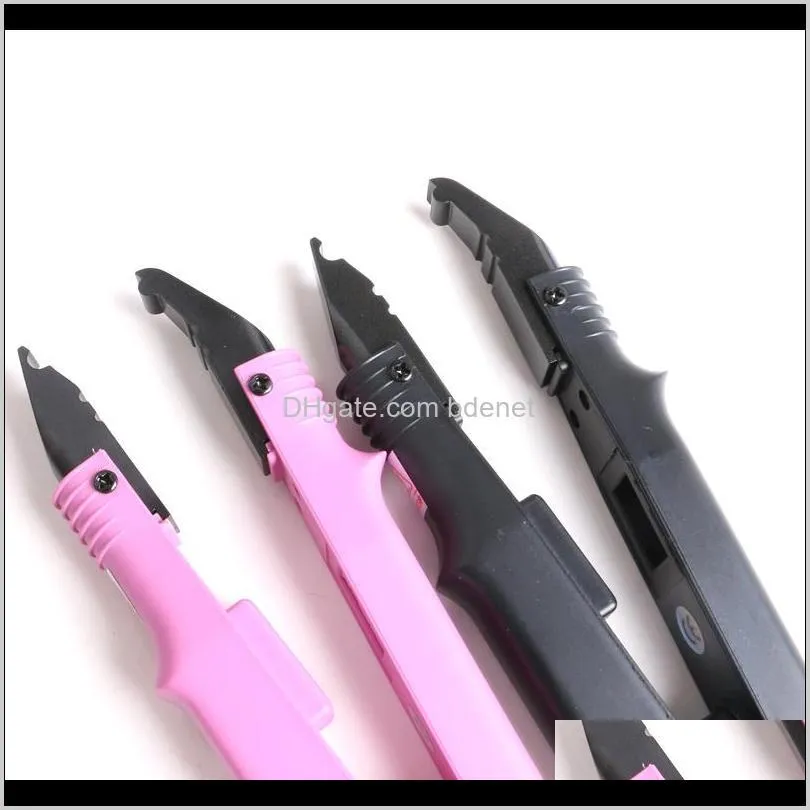 1pc pink color loof heat fusion connector adjustable temperature flat u tip hair extension iron keratin bonding tools