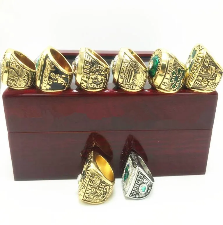 Fans'Collection 1968-2008 championship rings Celtics Wolrd Champions Basketball Team Championship Ring Sport souvenir Fan Promotion Gift wholesale