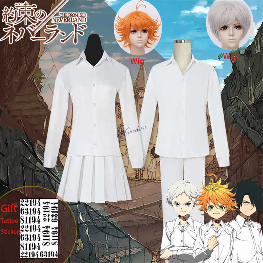 Anime Yakusoku No Neverland The Promised Neverland Cosplay Costume