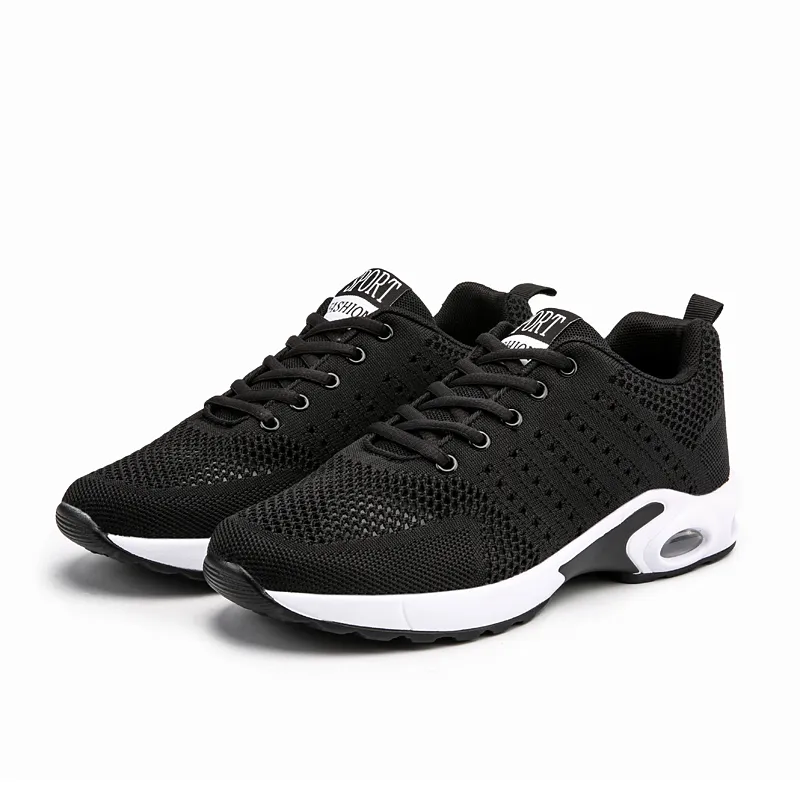 Fashion Mens Womens Cushion Running Shoes Breathable Designer Black Blue Grey Sneakers Trainers Sport Size 39-45 W-1713