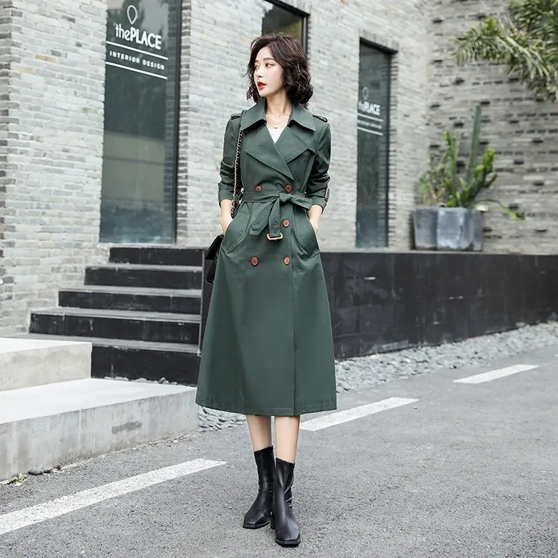 Trench femme vert 2025