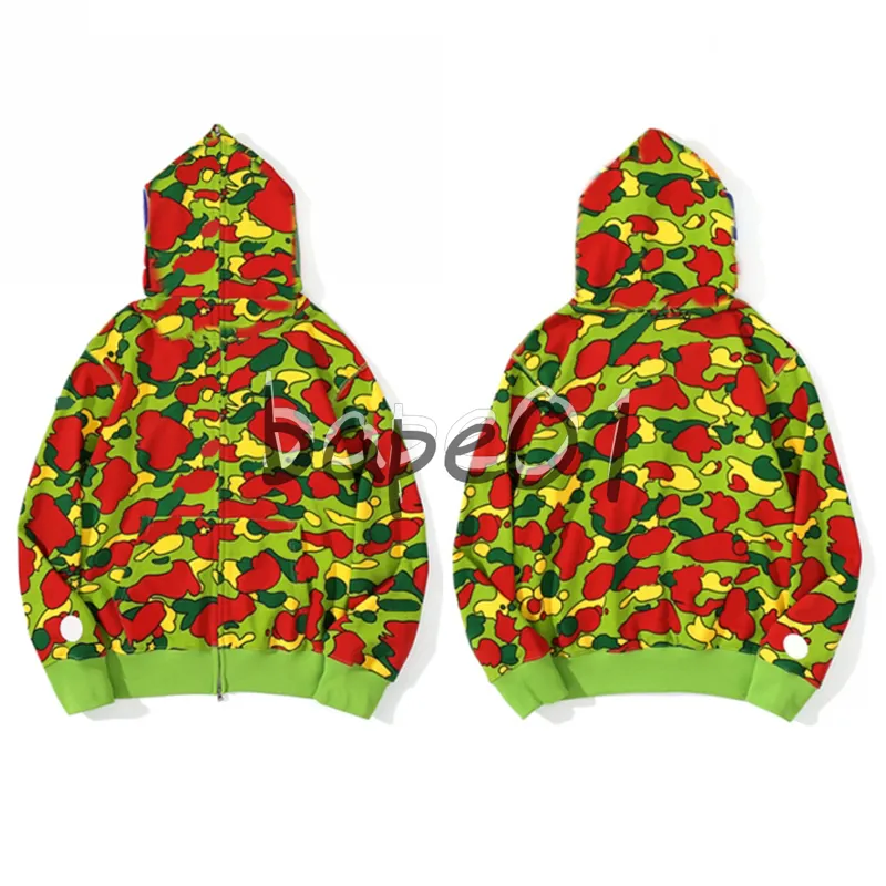 Fashion Mens Designer Hoodies M￤nner Frauen Hip Hop Style Jacken Rei￟verschluss Hoodie Camouflage Print Sweatshirts f￼r m￤nnliche Gr￶￟e M-3xl