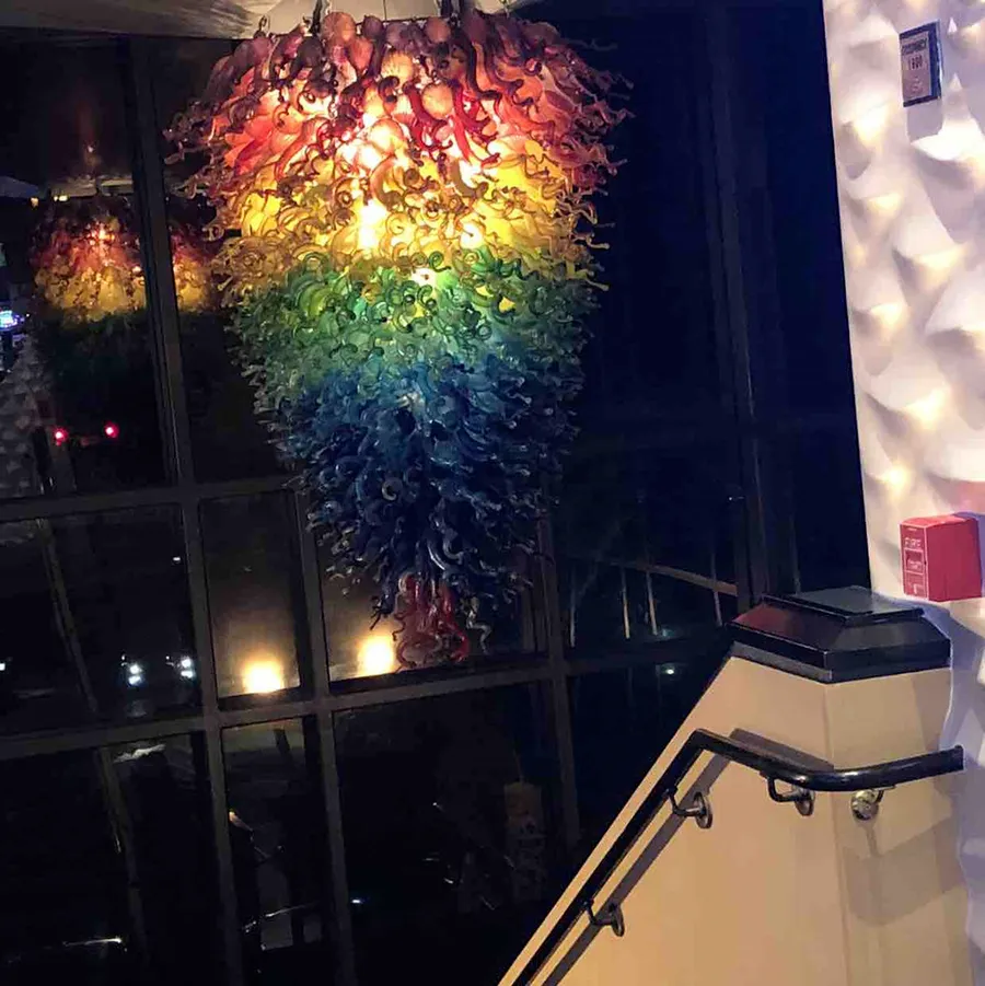 Design de luxo contemporâneo lâmpada de cristal lustre para luminária villa lobby lobby sala de estar decoração pendurado iluminação