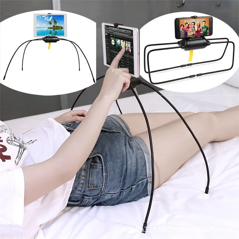 Mobilhållare Hållare Universal Mobilhållare Flexibel Spider Clip för Ipad Tablet Lazy Home Bed Bordsfäste Fäste Smartphone Stan