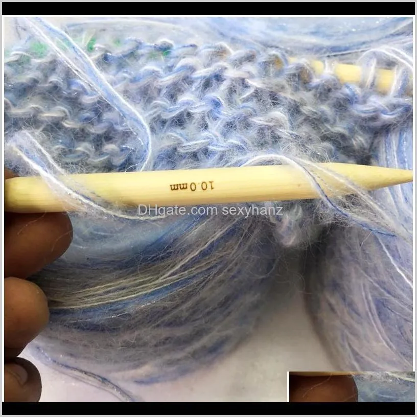 550g high quality wool mohair yarn flashing wire diy winter scarf shawl sweater line hand knitting soft yarn 10 qyliul