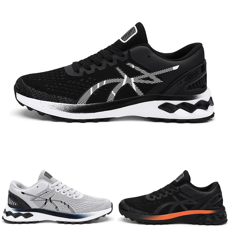 Chaussures de course en plein air Hommes Femmes Escalade Noir et blanc orange gris Mode # 22 Baskets pour hommes Baskets de sport pour femmes Marche Runner Shoe