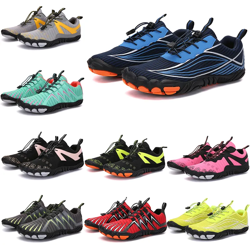 2021 Four Seasons Five Fingers Sports shoes Mountaineering Net Extreme Simple Running, Cycling, Hiking, green pink black Rock Climbing 35-45 sixty eight