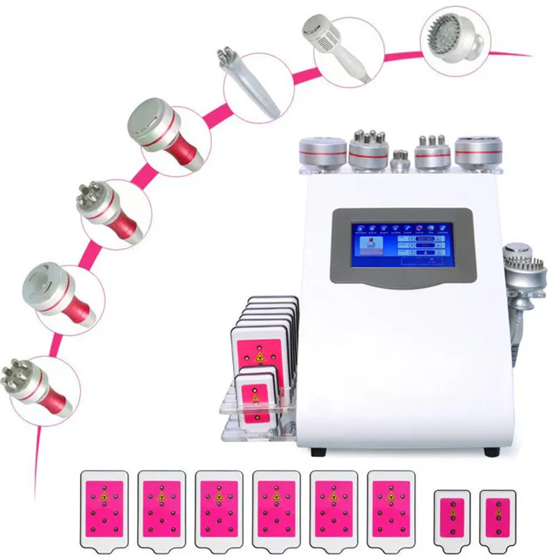 1 초음파 40K Cavitation 슬리밍 기계 RF Lipo 레이저 초음파 뚱뚱한 불타는 기계 아름다움 장비